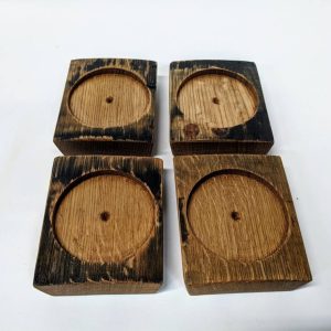 Bourbon Barrel Stave Coaster Set