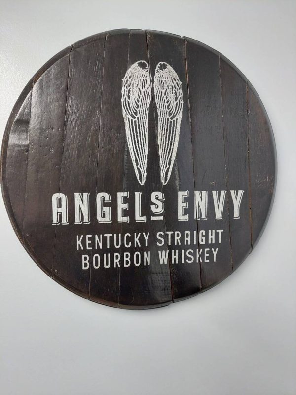 Bourbon Barrel Top Lazy Susan - Engraved Logo - Image 17