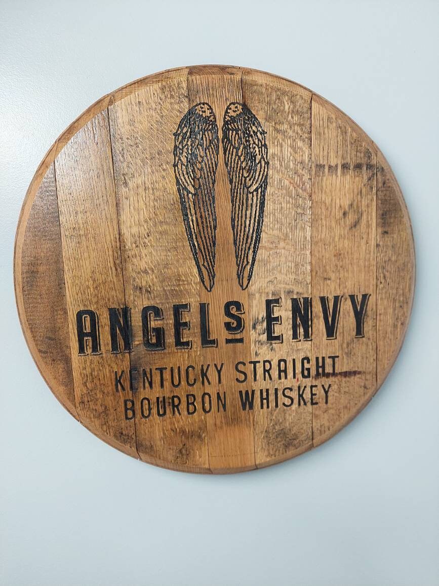Bourbon Barrel Top Lazy Susan - Engraved Logo - Image 18