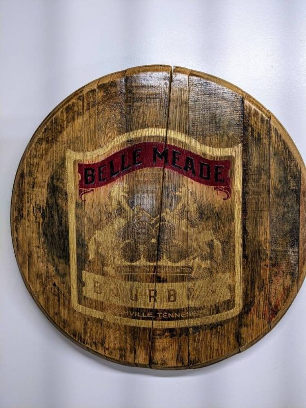Bourbon Barrel Top Wall Art - Engraved Logo - Image 11