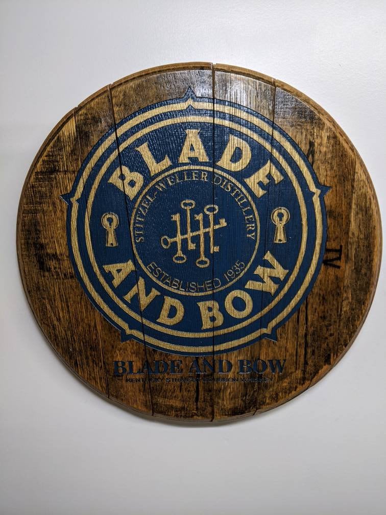 Bourbon Barrel Top Wall Art - Engraved Logo - Image 24