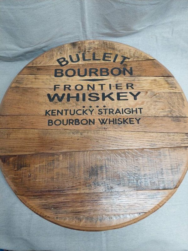 Bourbon Barrel Top Lazy Susan - Engraved Logo - Image 31