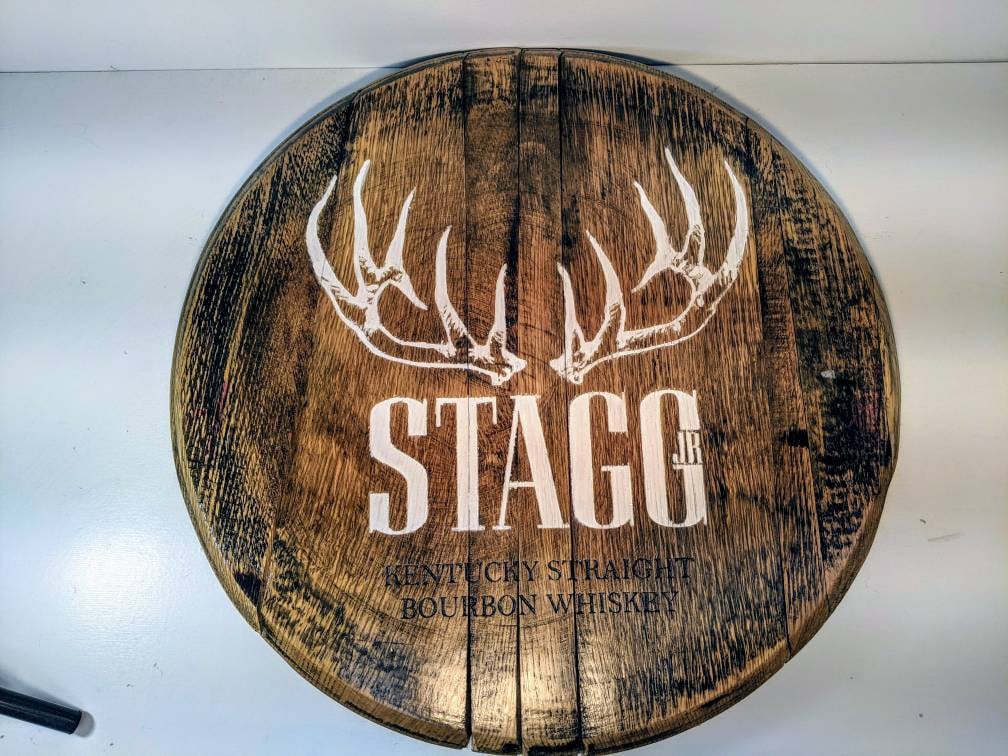 Bourbon Barrel Top Lazy Susan - Engraved Logo - Image 39