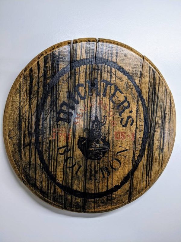 Bourbon Barrel Top Wall Art - Engraved Logo - Image 21