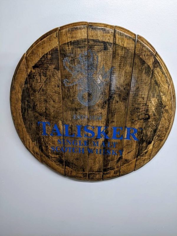 Bourbon Barrel Top Wall Art - Engraved Logo - Image 19