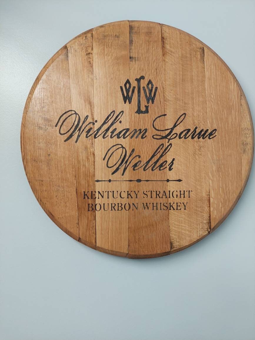 Bourbon Barrel Top Lazy Susan - Engraved Logo - Image 19