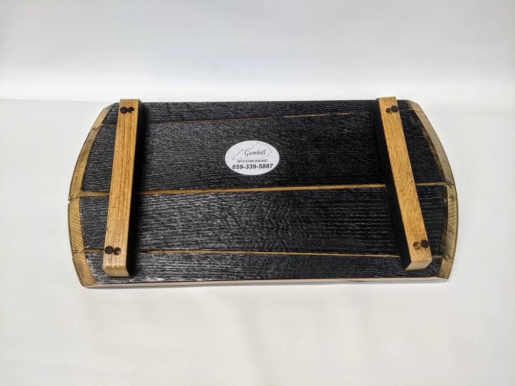 Bourbon Barrel Top Tray - Engraved Logo - Image 7