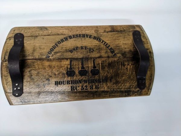 Bourbon Barrel Top Tray - Engraved Logo - Image 3