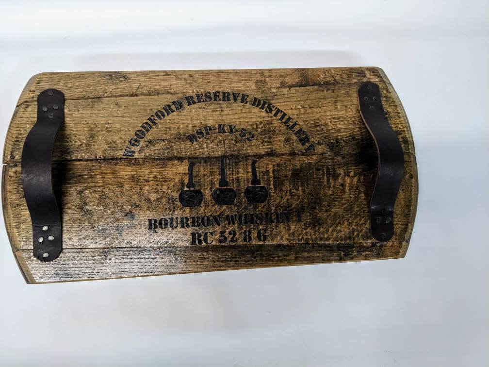 Bourbon Barrel Top Tray - Engraved Logo - Image 3