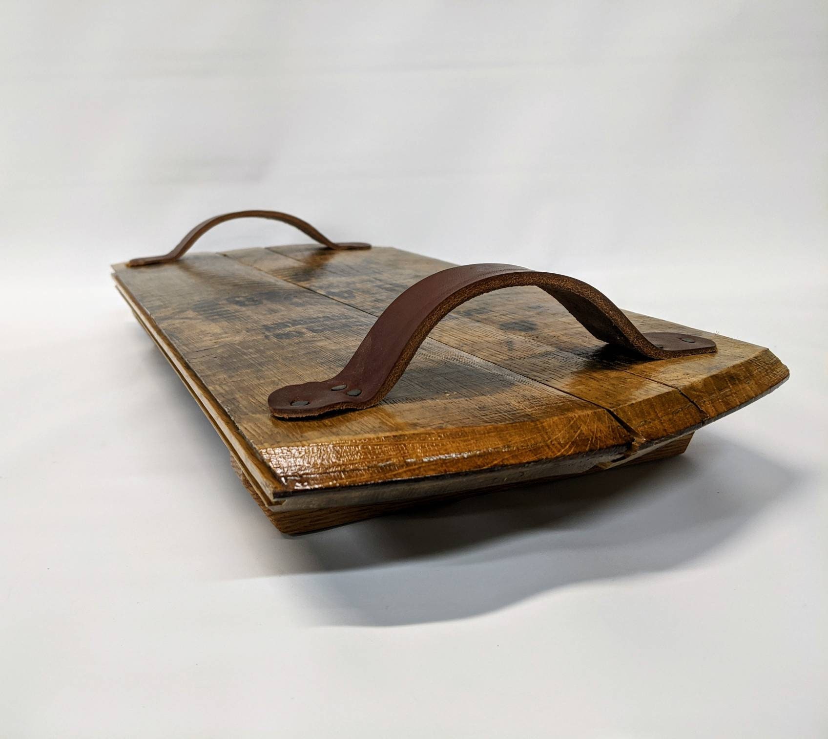 Bourbon Barrel Top Tray - Engraved Logo - Image 6