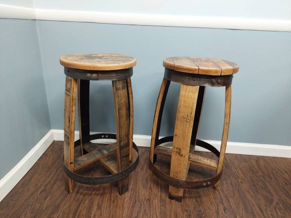 Bourbon Barrel Top Stools (Round) - Image 5