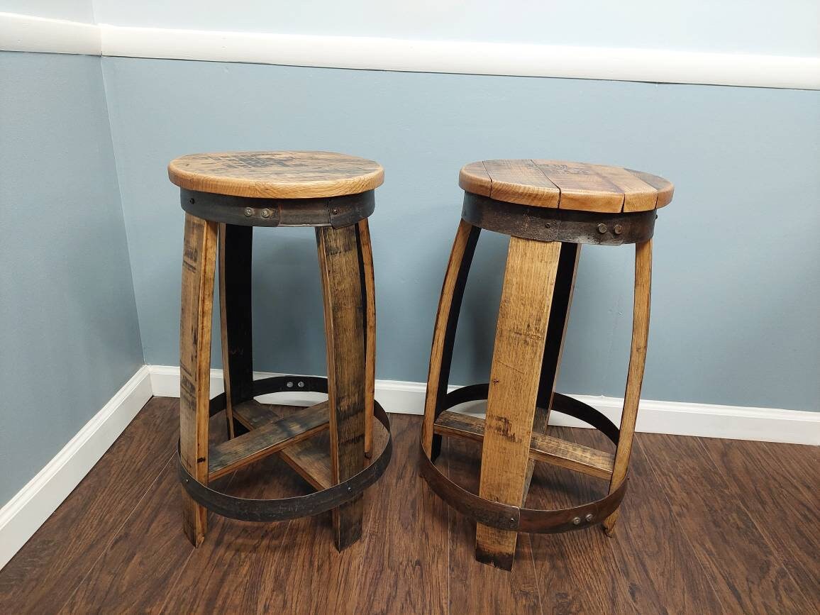 Bourbon Barrel Top Stools (Round) - Image 5