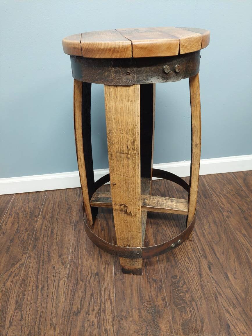 Bourbon Barrel Top Stools (Round) - Image 4