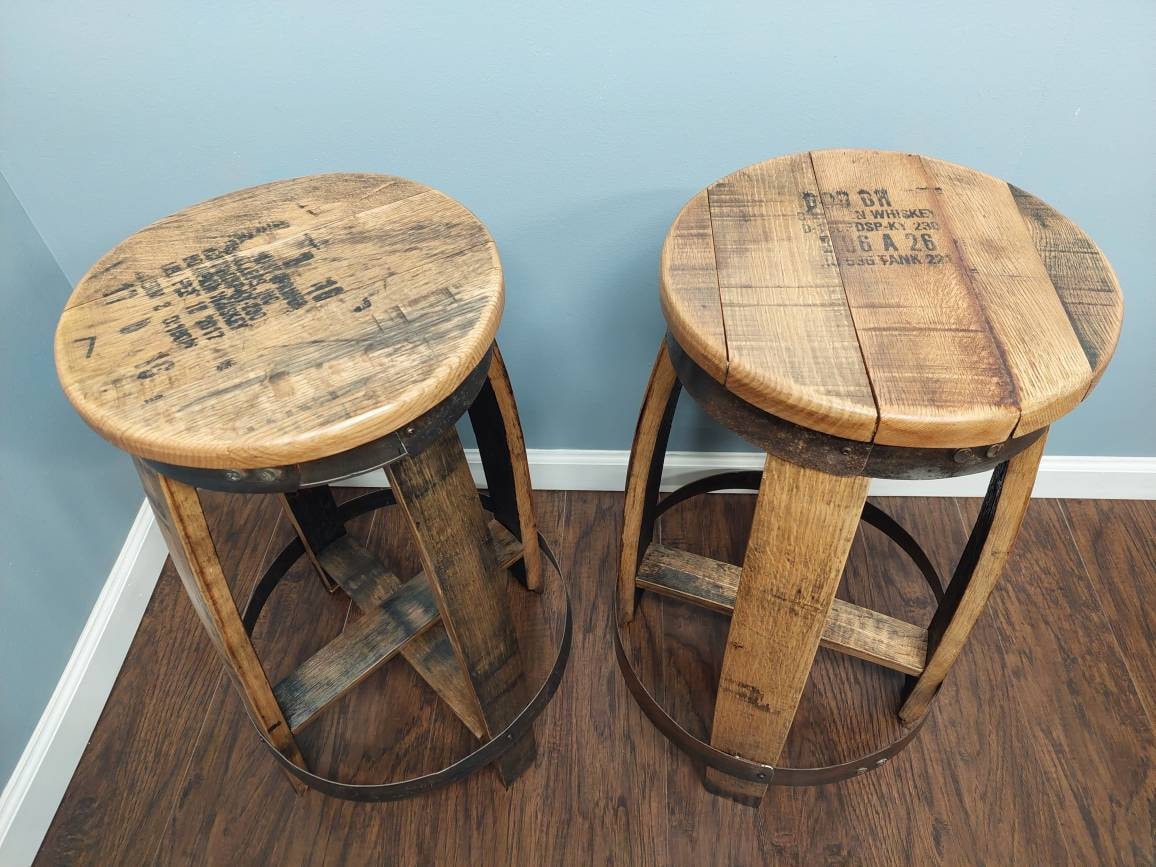 Bourbon Barrel Top Stools (Round) - Image 3