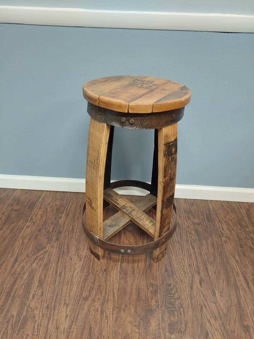 Bourbon Barrel Top Stools (Round)