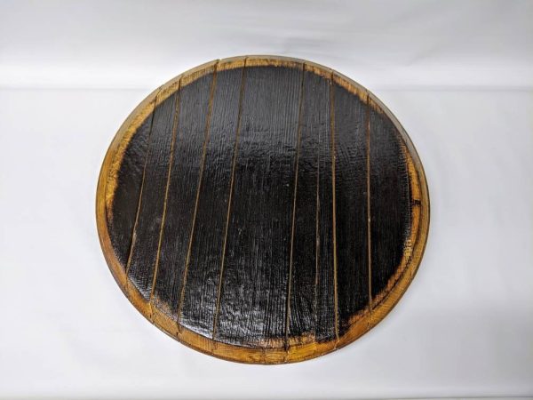 Bourbon Barrel Top Lazy Susan - Burn Side Up - Image 2