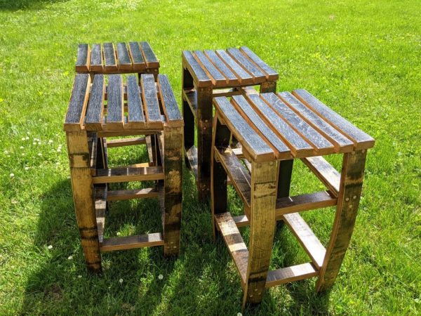 Bourbon Barrel Stave Stools - Image 3
