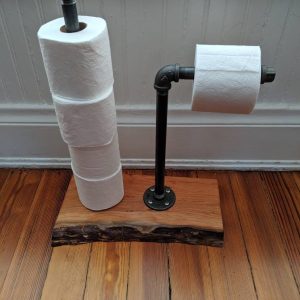 Live Edge Toilet Paper Holder