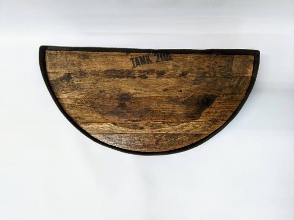 Bourbon Barrel Top Tray (½ Round - Metal Band) - Image 5