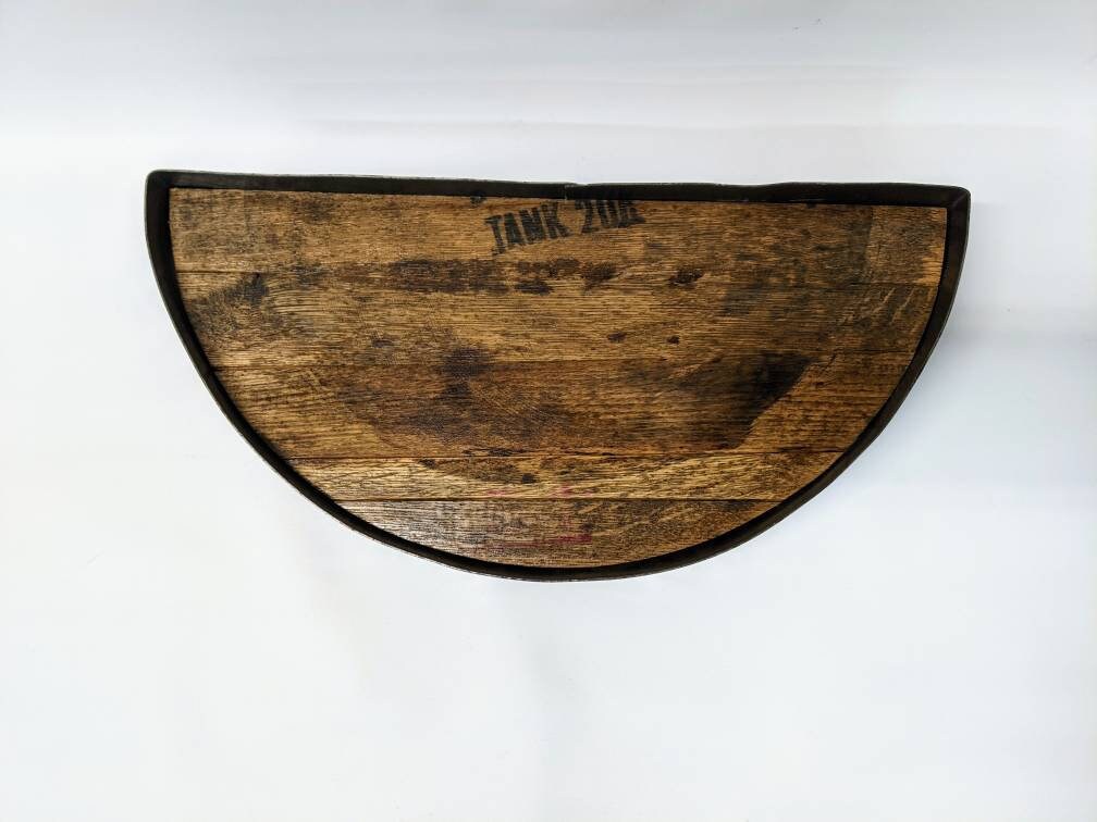 Bourbon Barrel Top Tray (½ Round - Metal Band) - Image 5
