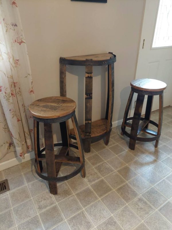 Round Stool Half Table