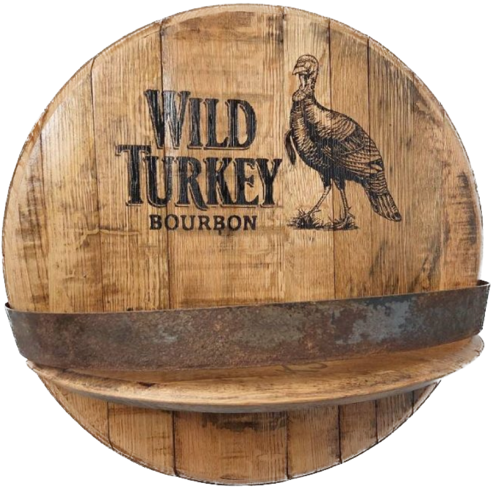 Wild Turkey Burbon Barrel Shelf