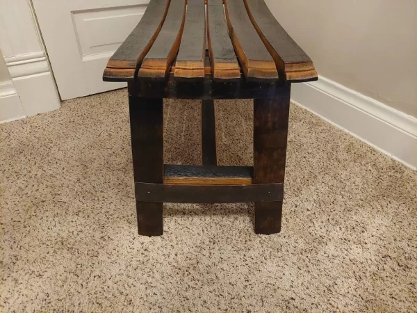 Bourbon Barrel Stave Bench (Long) - Image 3