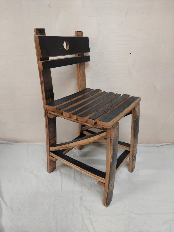 Bourbon Barrel Stave Dining Chair
