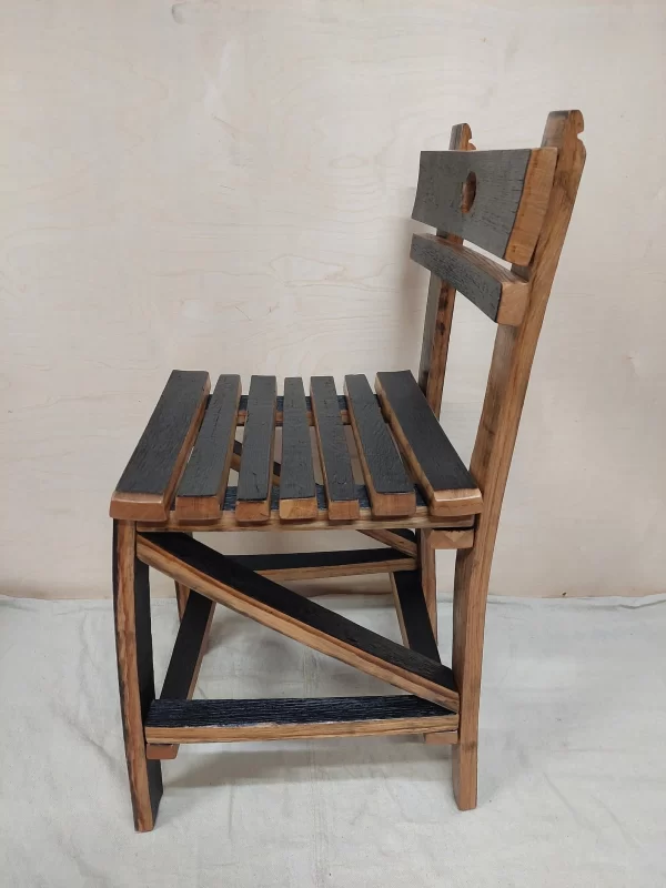 Bourbon Barrel Stave Dining Chair - Image 4