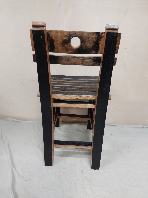 Bourbon Barrel Stave Dining Chair - Image 5