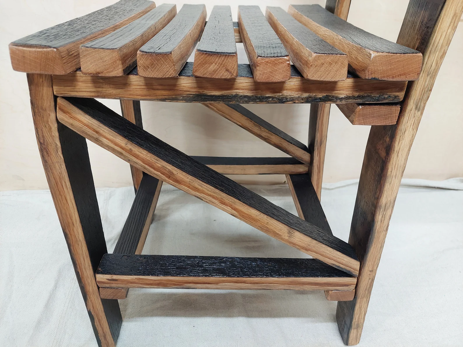Bourbon Barrel Stave Dining Chair - Image 8