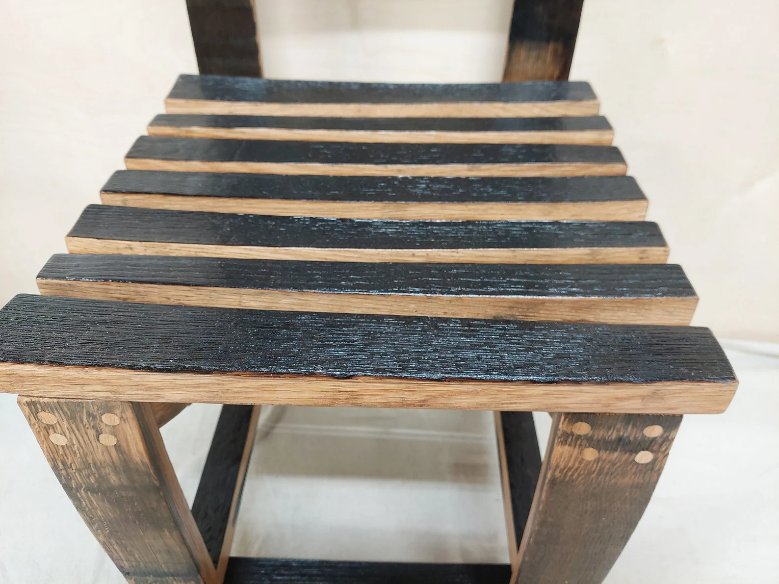 Bourbon Barrel Stave Dining Chair - Image 7